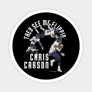 Chris Carson Seattle Flip Magnet